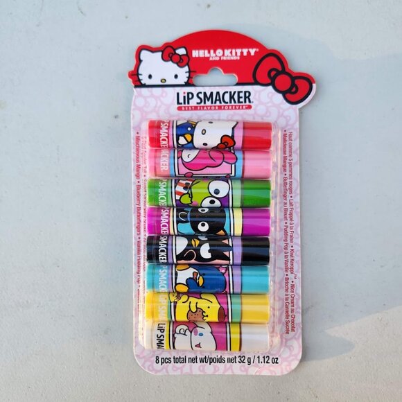 NEW Lip Smacker Sanrio Hello Kitty 8-Piece Flavored Lip Balm My Melody Little Tw - Picture 2 of 14